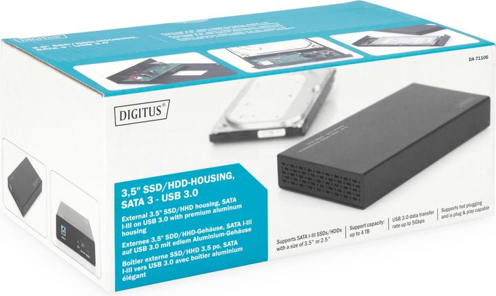 Image du produit Digitus Logement extérieur (2.5", 3.5")