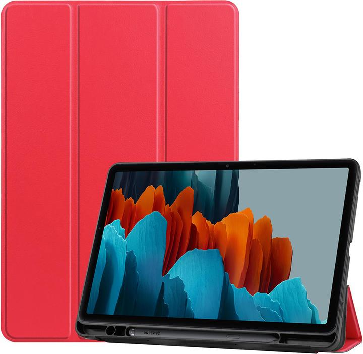 Cazy Premium Smart Hülle Kompatibel mit Samsung Galaxy Tab S7 - Schutz Etui Hülle mit Stifthalter - (Galaxy Tab S7)