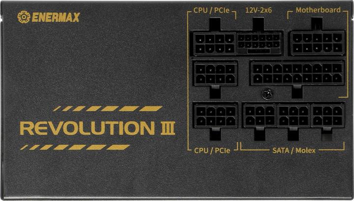 Produktbild Enermax Power Supply 750W Revolution3 80+ Gold Black FULLMOD (750 W)
