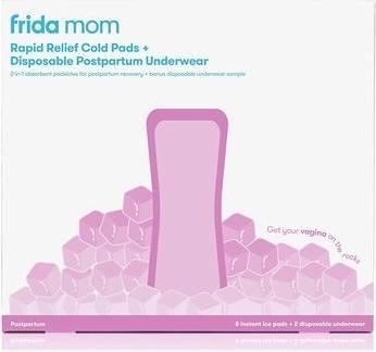 Produktbild Frida Mom Cold Pads Poporodowe wkładki chłodzące 8szt + majtki jednorazowe 2szt (8 x)