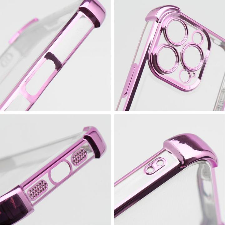 Actual product image OEM Back panel cover Case ANTISHOCK ELECTRO for SAMSUNG A55 pink (Samsung Galaxy A55)