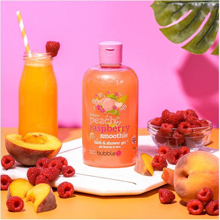 Actual product image Bubble T Peach & Raspberry (500 ml)