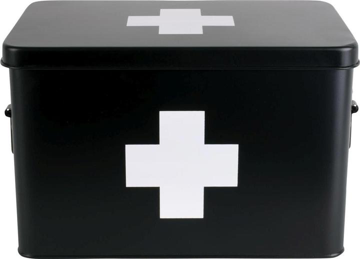 present time Erste Hilfe Schrank gross 31.5 x 21 cm, Schwarz matt