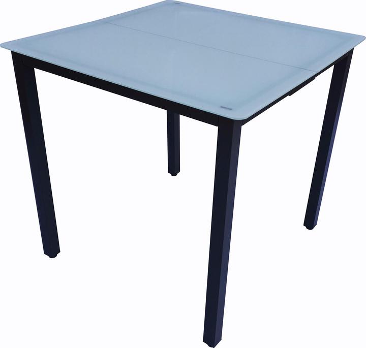 Produktbild VCM Alu Gartenmöbel Set 80 x 80 Mattglas (80 cm)