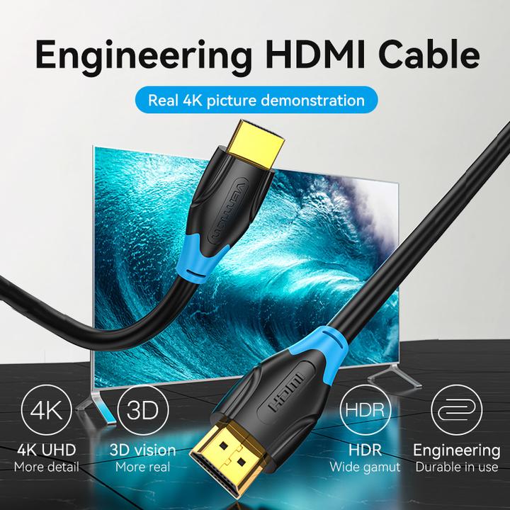 Produktbild Vention Cable HDMI AACBK 8m (black) (8 m, HDMI)