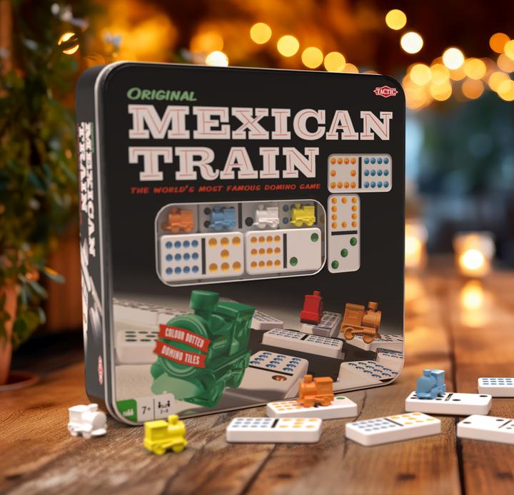 Produktbild Tactic Mexican Train Tin Box (Englisch, Deutsch, Französisch, Italienisch)