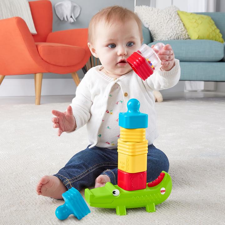 Actual product image Fisher-Price Stacking fun crocodile tower