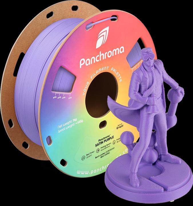Produktbild Polymaker Panchroma™ PLA Satin (PLA, 1.75 mm, 1000 g, Violett)