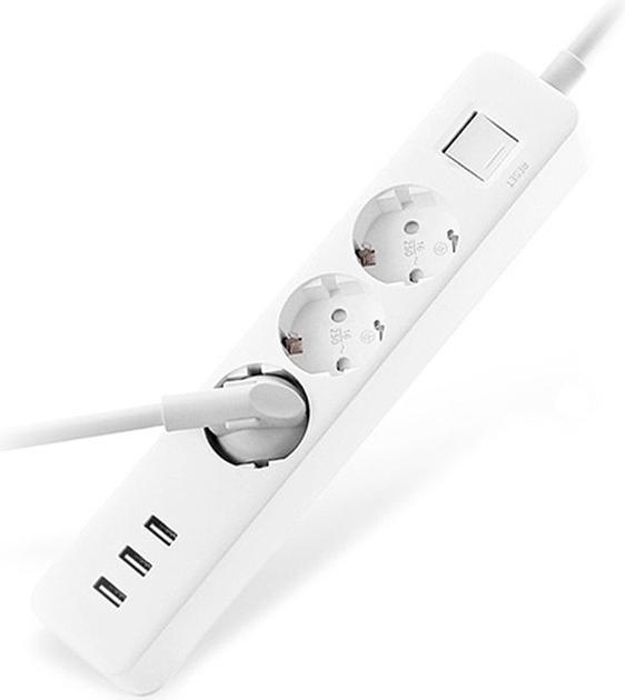 Image du produit Xiaomi Bâti de prises MI NRB4030GL (3 × prise, 16 A, 1,4 m, couleur blanche) (3 x, CEE 7/16, 1.40 m)