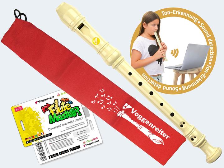 Productafbeelding Fluitmeester plastic blokfluit (Duits, Spaans, Portugees, Engels)