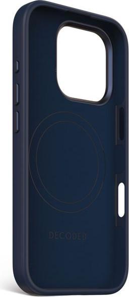 Actual product image Decoded AntiMicrobial Silicone Backcover Case with MagSafe for iPhone 16 Pro - Navy Blue (Apple iPhone 16 Pro)