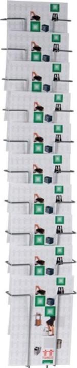 Twinco Brochure holder H1160xW230xD75mm Number of compartments 10 wire