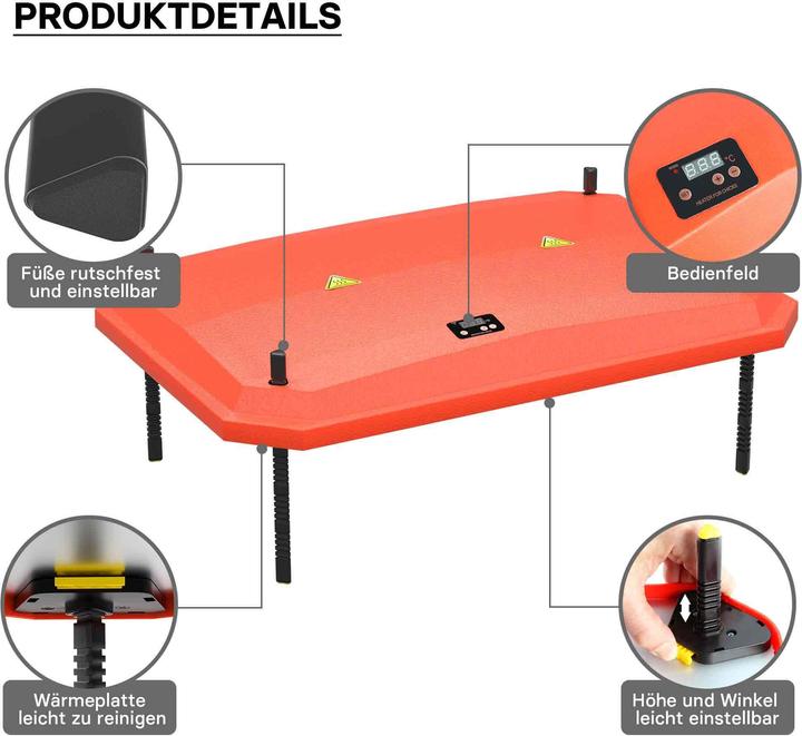 Produktbild Fudajo 45x60cm Küken-Wärmeplatte Temperaturregler 60W Heizplatte Kükenaufzucht (60 W)