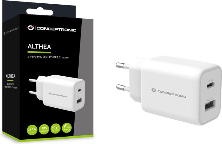 Actual product image Conceptronic ALTHEA 2-Port 33W USB PD-PPS Charger (33 W)