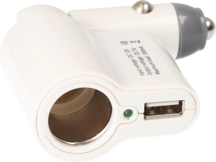 AccuCell Kfz-Ladegerät mit Buchse und USB