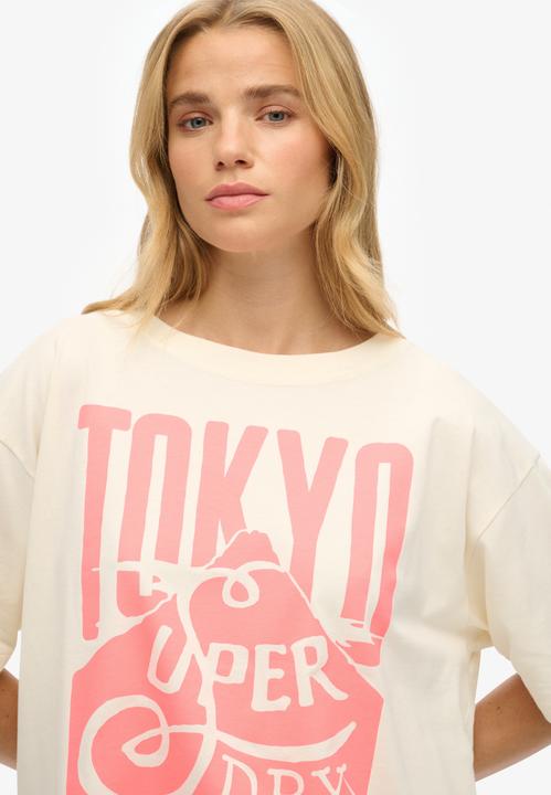 Produktbild Superdry Neonfarbenes T-Shirt in Übergrösse mit Regenbogen-Print (8)