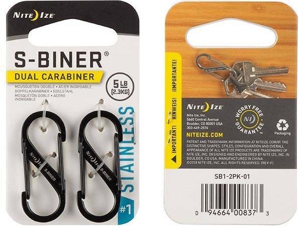 Immagine prodotto Nite Ize Set di 2 S-Biner in metallo #1