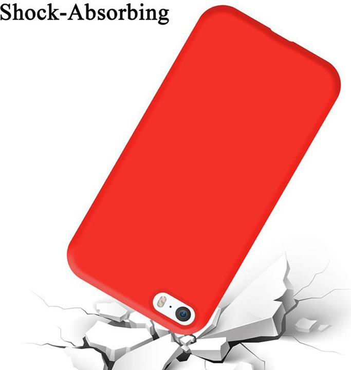 Actual product image Cadorabo TPU Liquid Silicone Case Cover (Apple iPhone 5)