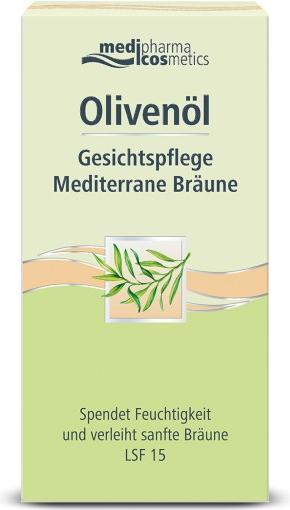 Actual product image Medipharma cosmetics Olive Oil Face Care Mediterranean Tan, 50 ml Cream (50 ml, Day cream, SPF 15)