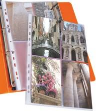 Image du produit Elba Pochettes pour 8 photos 100 x 150 mm, format : DIN A4 en PP 0,8 mm, perforation universelle (A4, 1 x)