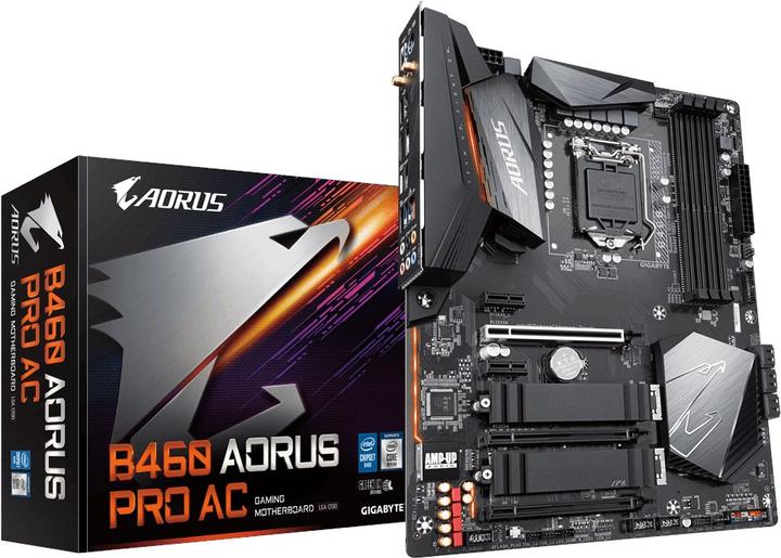Produktbild Gigabyte B460 Aorus Pro AC, Intel B460-Mainboard - Sockel 1200 (LGA 1200, Intel B460, ATX)
