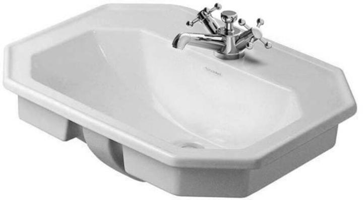 Duravit Einbauwaschtisch 1930 m ÜL HLB 580x470mm 1 Hahnloch weiss WG (470 mm, 580 mm)