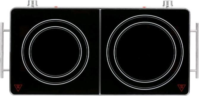 Produktbild Klarstein VariCook Duo Kochplatte Infrarot Silber