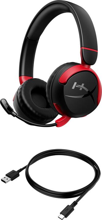 Produktbild HyperX 7G8F1AA Cloud Mini Kids Wireless Black (Kabellos)
