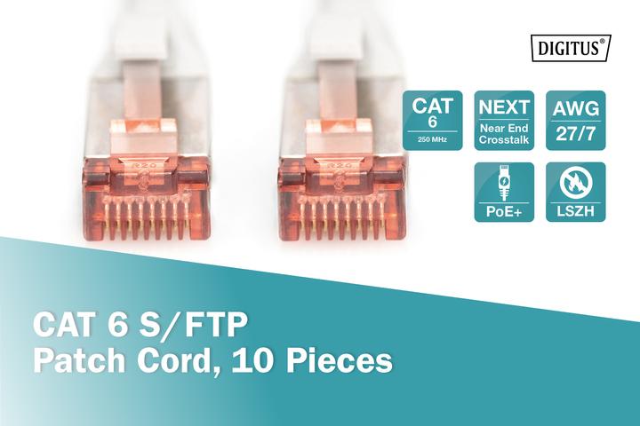 Actual product image Digitus Network cable (S/FTP, CAT6, 0.25 m)