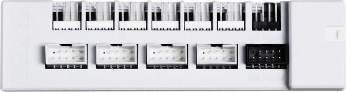 Lian-Li EDGE HUB, 4x USB, 6x PWM - weiss (4 Fan)