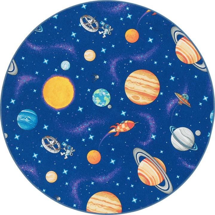 Actual product image Snapstyle Kinder Spiel Teppich Weltall Rund (200 x 200 cm)