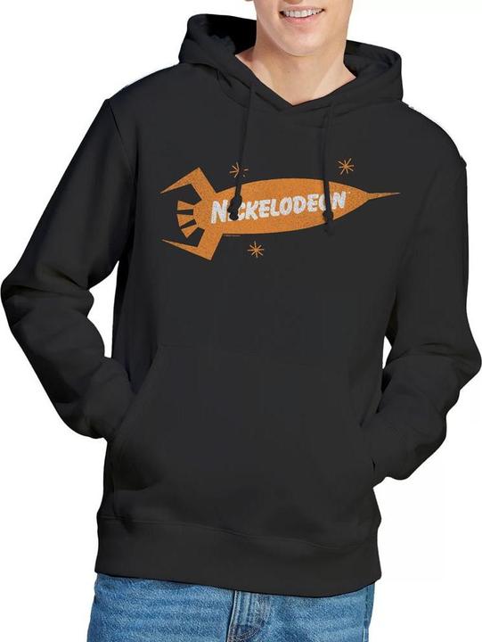 Immagine prodotto Nickelodeon Felpa con Cappuccio Logo Rocket Retrò Uomo (L)