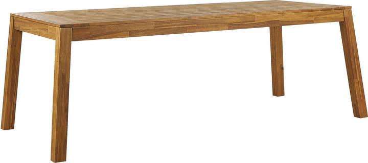 Image du produit Beliani Ensemble de meubles de jardin en acacia marron clair 6 places LIVORNO (225 cm)