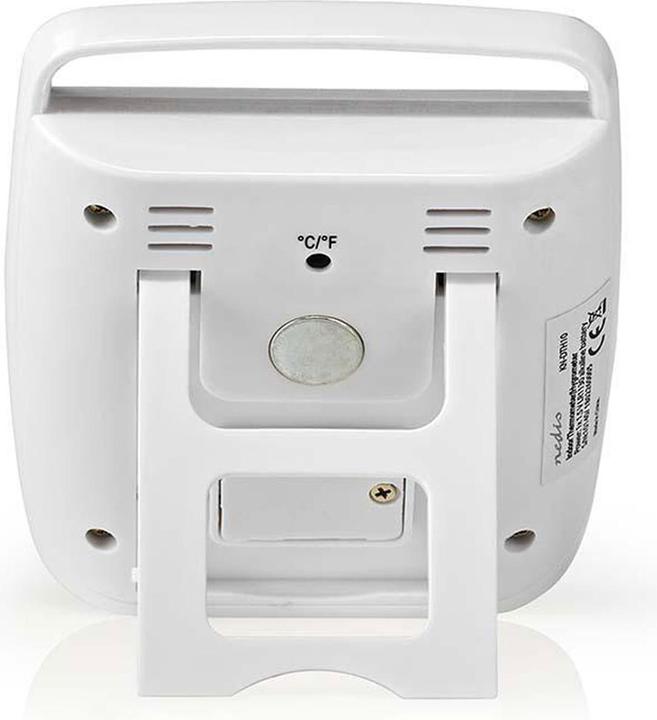 Produktbild Nedis Digitales Thermometer | Innenbereich | Raumtemperatut | Raumfeuchtigkeit | Weiss