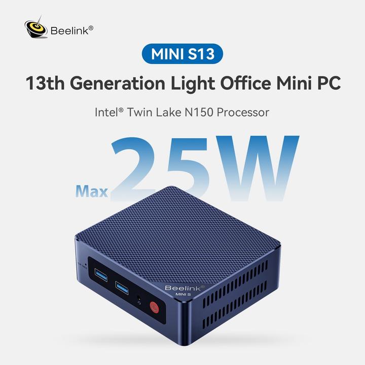 Produktbild Beelink Mini PC S13 (Intel N150, 16 GB, 500 GB)