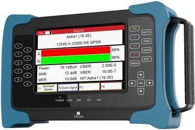 Image du produit Triax UPM 1400 Appareil de mesure DVB-S(2)/-C/ -T(2) Écran TFT, sacoche incluse (Divers)