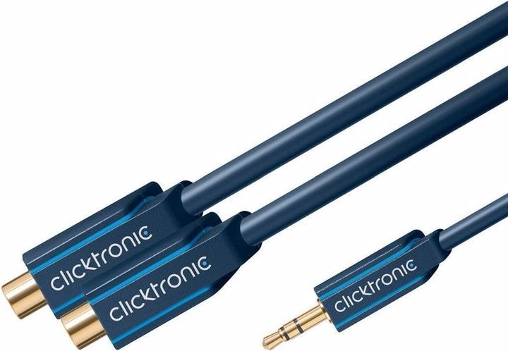 Produktbild Goobay MP3 Y-Adapter (0.10 m, 3.5mm Klinke (AUX), Cinch)