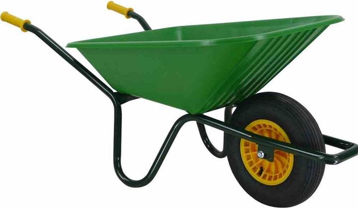 Produktbild FORT Gartenkarre Gartenkarre aus PP in grün, 147x65x62 cm, Fassungsvermögen 90 l, Bereifung: luftbereift