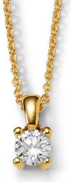 Natsumi Schmuck Anhänger Diamant Gelbgold 18K/750 0.10 ct H si (750/18 K Gelbgold)