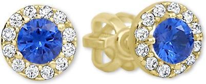 Brilio Sparkling gold earrings with crystals 745 239 001 00806 0000600