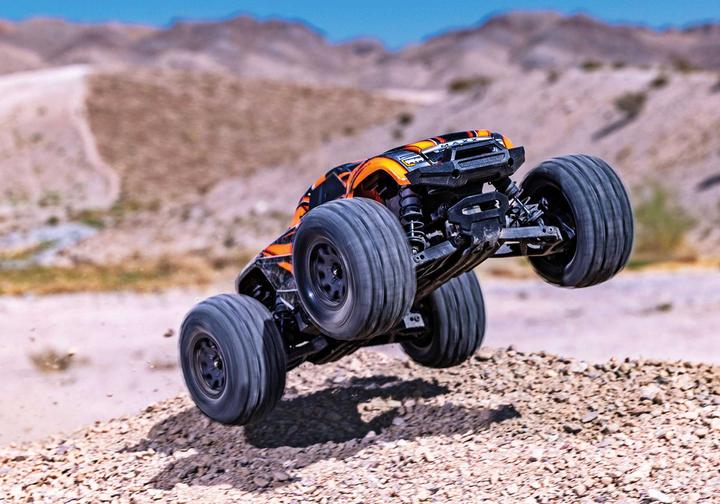 Produktbild Traxxas MINI-MAXX 4WD orange BL-2S Brushless mit Akku und Ladegerät (RTR Ready-to-Run)