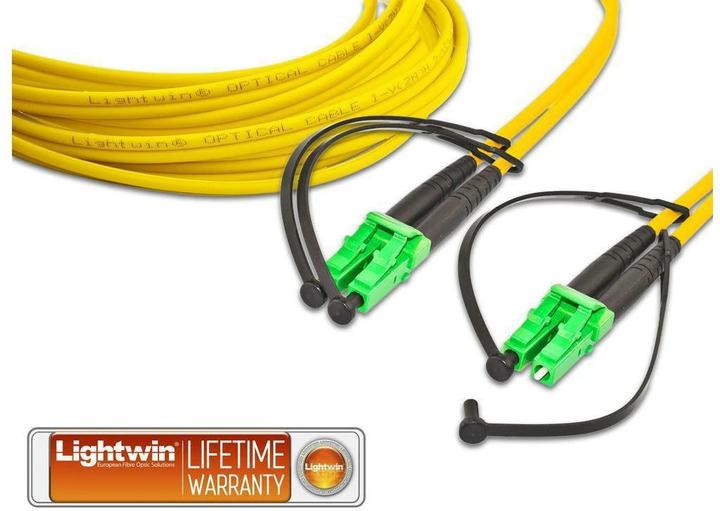 Immagine prodotto Lightwin Cavo patch in fibra ottica LC/APC-LC/APC, monomodale, duplex, 15m (15 m)