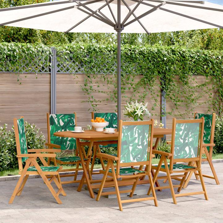Produktbild VidaXL Gartenstühle Verstellbar 6 Stk. Stoff und