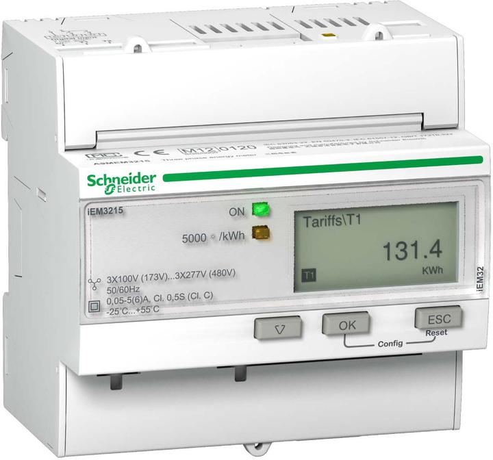 Schneider Electric iEM3275 meter CT LON 1 digital input