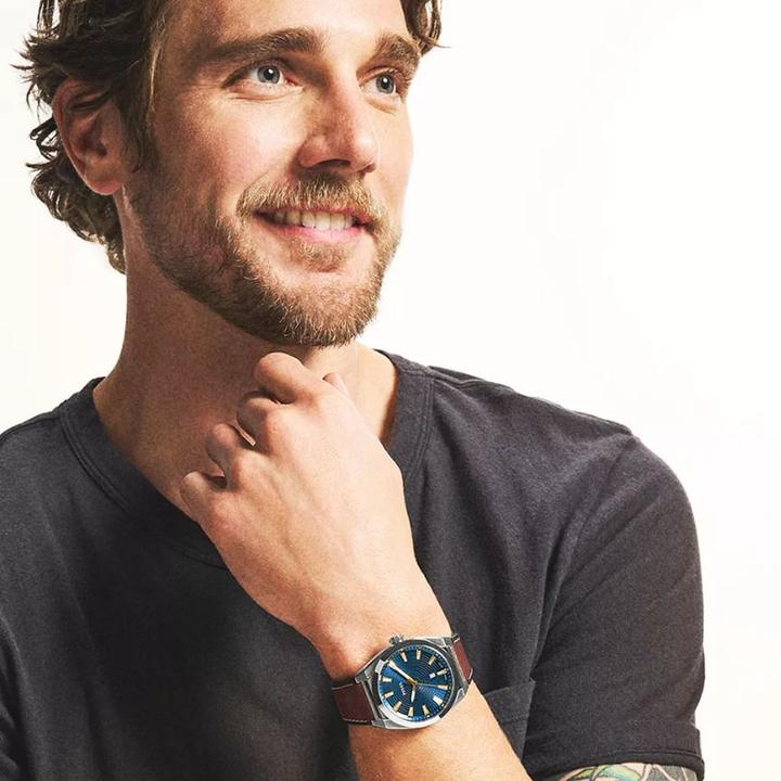 Image du produit Fossil EVERETT Heren Horloge 42 mm - Zilverkleurig (42 mm)
