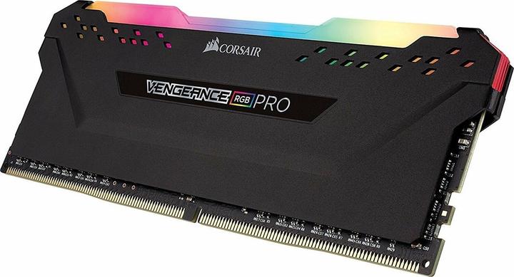 Image du produit Corsair DDR4, 3200MHz 8GB 1x8GB Dimm, Unbuffered, 16-20-20-38, XMP 2.0, VENGEANCE RGB PRO Black Heatspreader (1 x 8GB, 3200 MHz, RAM DDR4, DIMM)