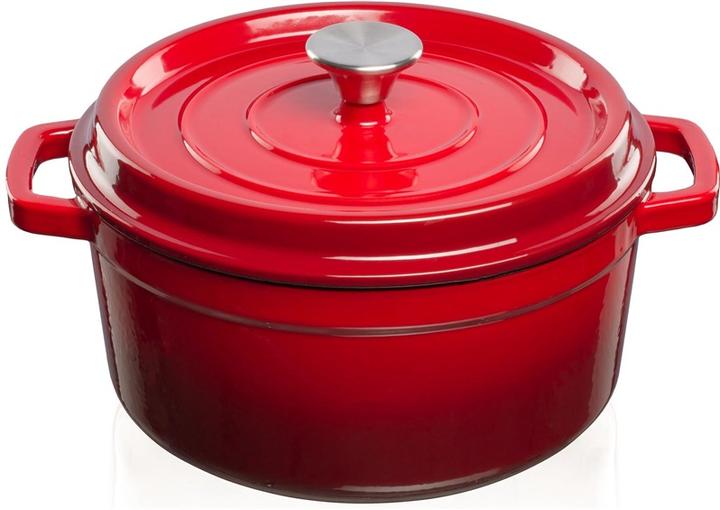 Image du produit Marmite en fonte émaillée Rouge, 4,7 L (26 cm, Casserole, Fonte)