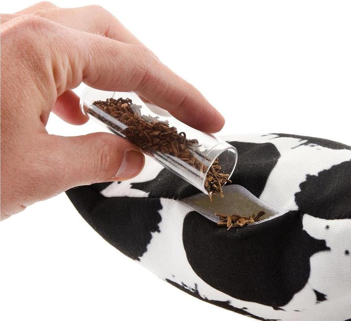 Actual product image CanadianCat Valerian toy XXL dots, with valerian (Cat ball toy)