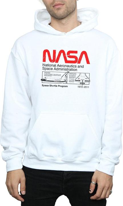 Immagine prodotto Nasa Felpa con Cappuccio Navetta Spaziale Uomo (M)