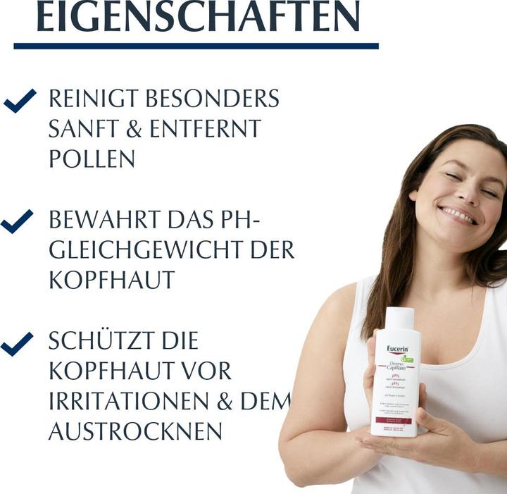 Produktbild Eucerin DermoCapillaire pH5 mildes Shampoo (250 ml, Flüssiges Shampoo)